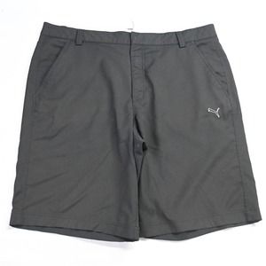 PUMA 36 x 11" Black Tech Golf Chino Shorts